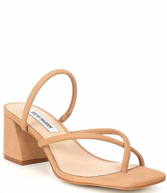 Steve Madden Effie Nubuck Suede Thong Dress Slides - Afbeelding 6