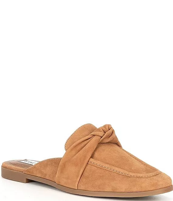 Steve Madden Chart Suede Knot Detail Flat Mules - Afbeelding 3