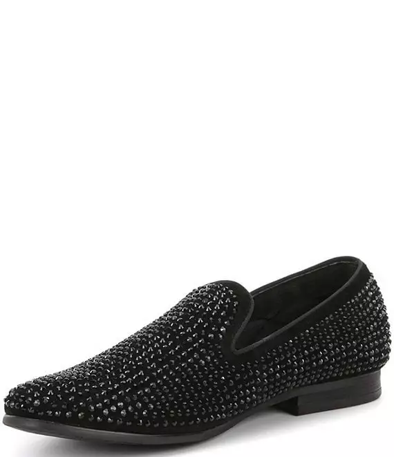 Steve Madden Men's Caviarr Crystal Embellishment Slip-On Loafers