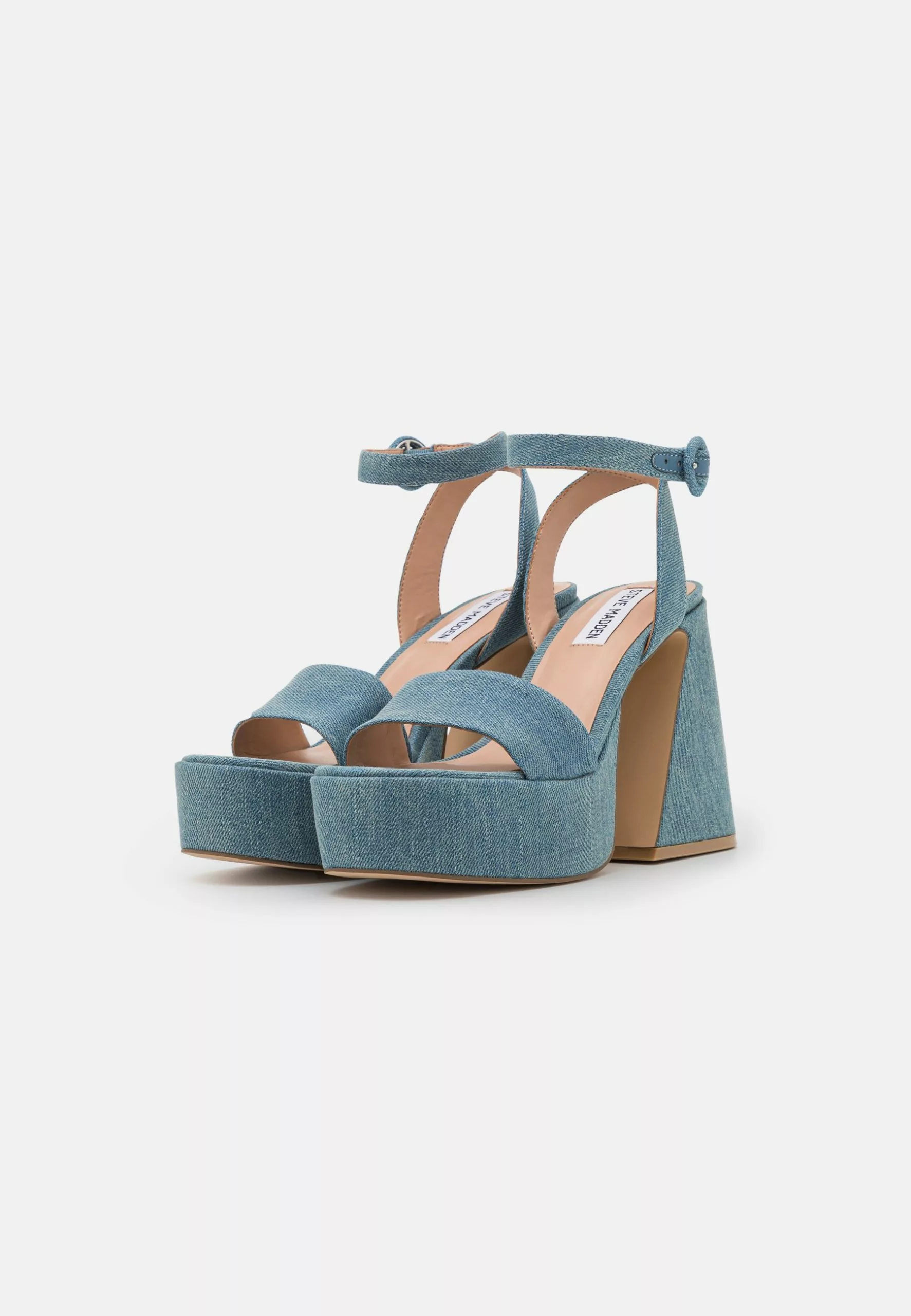 Steve Madden Paysin - Sandalen Met Plateauzool - Blue Denim - Afbeelding 3