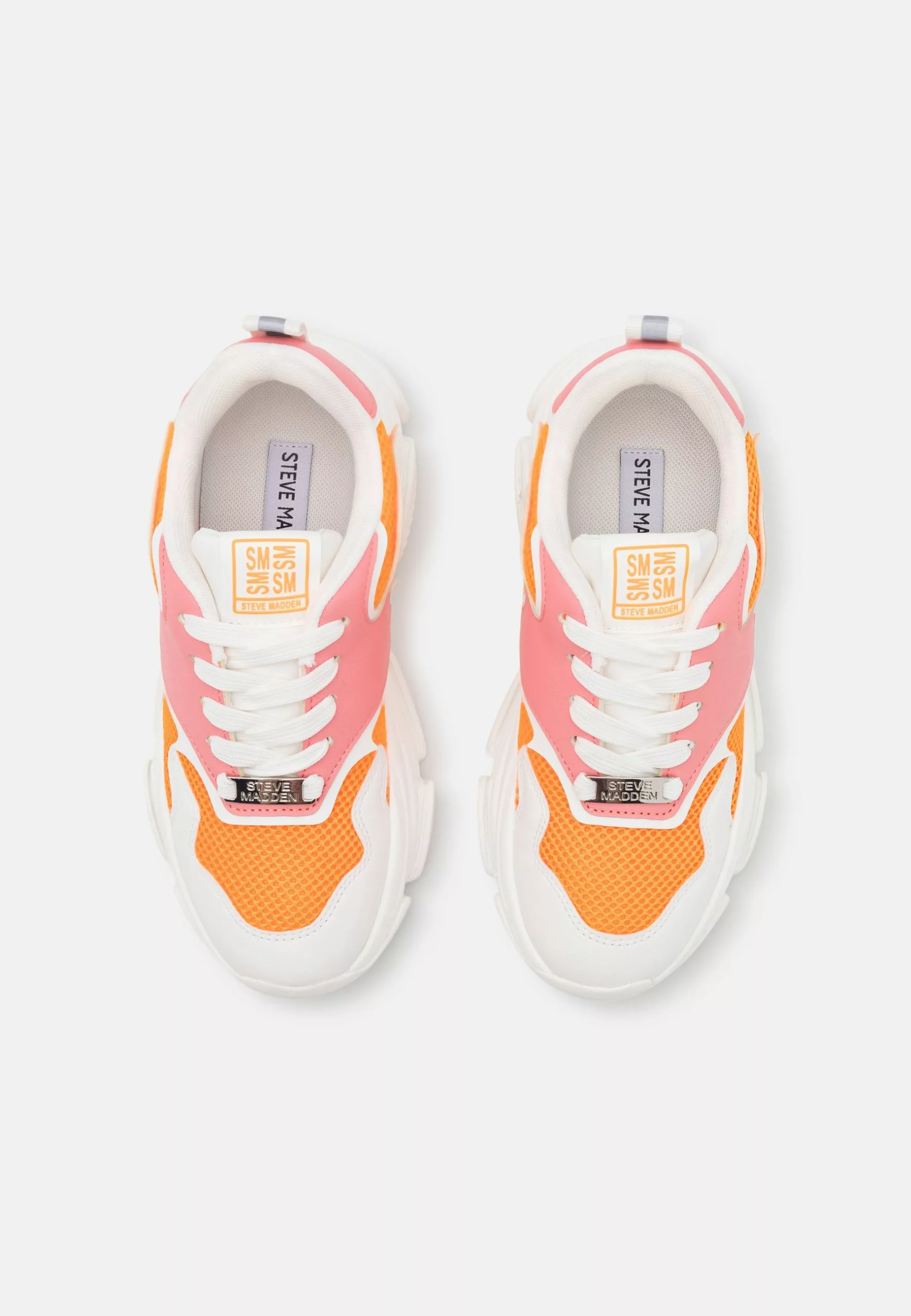 Steve Madden Primer - Sneakers Laag - White/Orange - Afbeelding 6