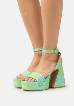 Steve Madden Paysin - Sandalen Met Plateauzool - Light Blue
