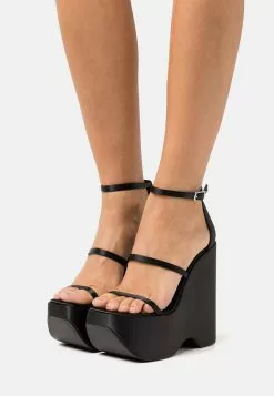 Steve Madden Varia - Sandalen Met Plateauzool - Black