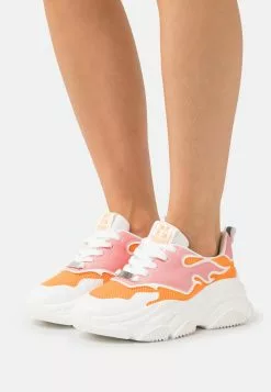 Steve Madden Primer - Sneakers Laag - White/Orange