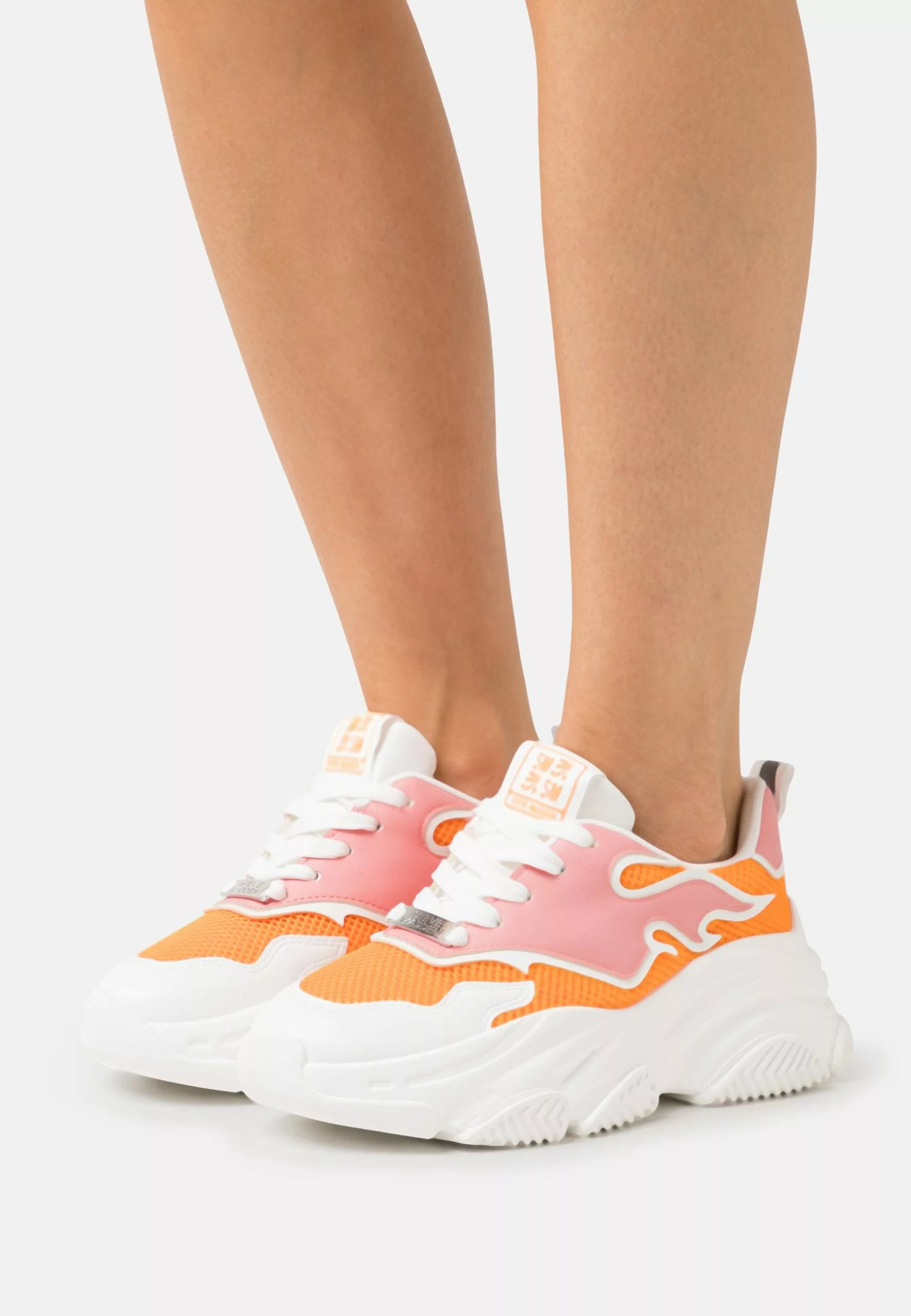 Steve Madden Primer - Sneakers Laag - White/Orange