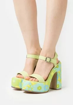 Steve Madden Sixties - Sandalen Met Hoge Hak - Light Blu Floral