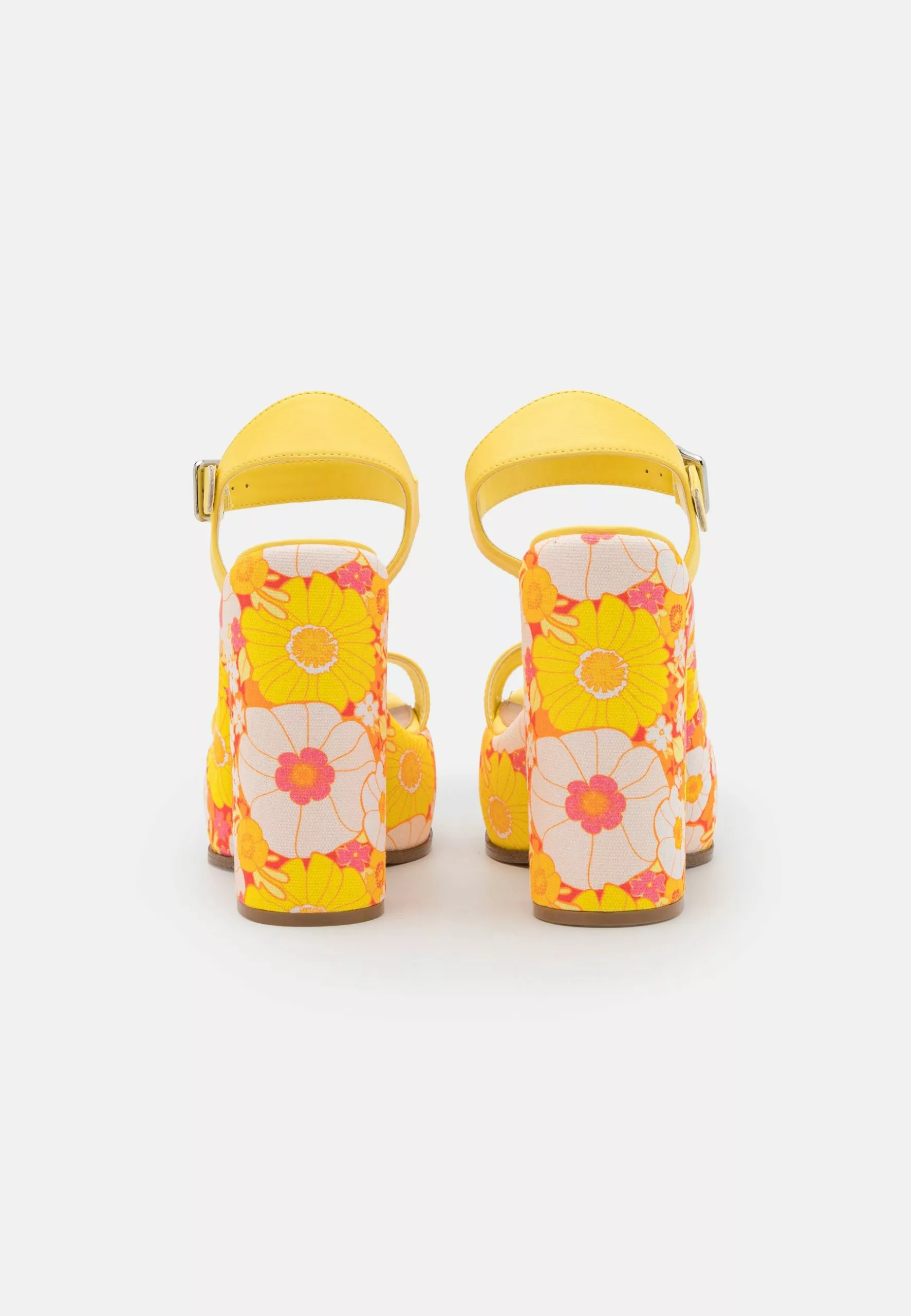 Steve Madden Sixties - Sandalen Met Hoge Hak - Yellow Floral - Afbeelding 4