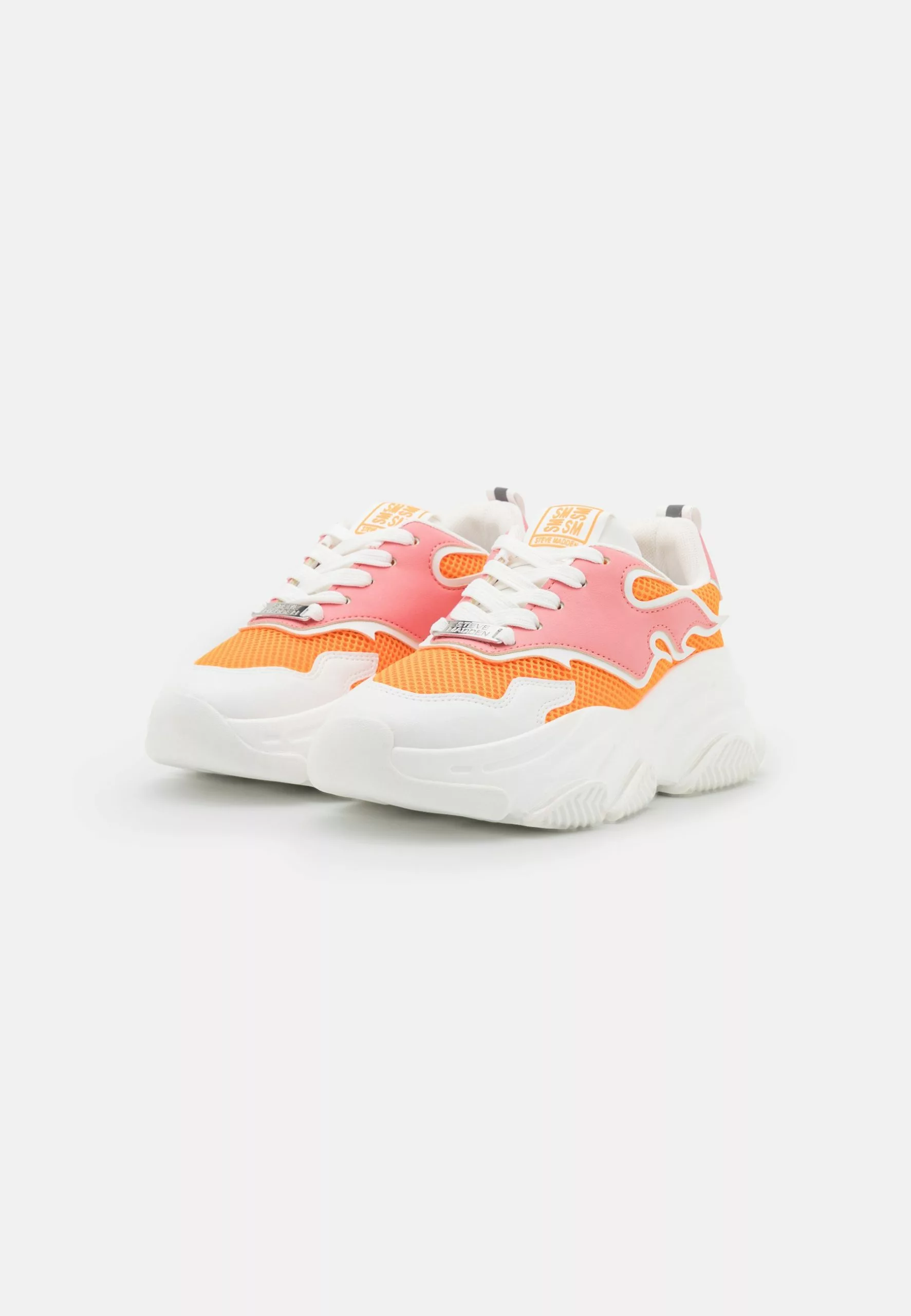 Steve Madden Primer - Sneakers Laag - White/Orange - Afbeelding 3